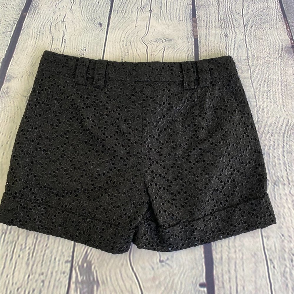 Express Design Studio Editor Eyelet Shorts Black - image 6
